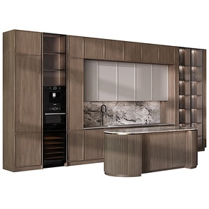 Mobili da Cucina di Lusso su Misura in Truciolato per Falegnameria, Set Completi, Unità Moderne, Tavolo a Isola, Credenza, Armadietti da Cucina - Product Image 2