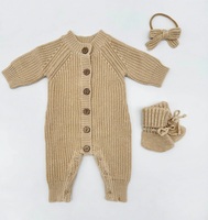 Combinaison en tricot pour bébé, printemps et automne 2026, nouveau-né, unisexe, respectueuse de l'environnement, mode, pull, combinaison