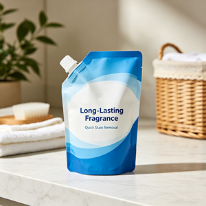 Bolsa de Plástico con Cierre y Boquilla, Personalizada, Impresa, de Mylar, Resistente a la Humedad, de 500g/1kg, de Aluminio, para <span class=keywords><strong>Detergente</strong></span>, Jabón en Polvo - Product Image 2