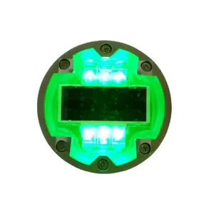 Luz de pisca-pisca solar LED para passagem de pedestres e tráfego subterrâneo, luz de passagem para pavimento, marcador elevado