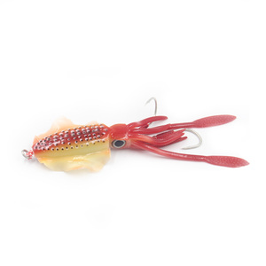 Calamar/<span class=keywords><strong>pulpo</strong></span> con anzuelos auxiliares, pesca en el mar, pvc suave, colorido, UV, 60g, fábrica <span class=keywords><strong>de</strong></span> China, venta al por mayor - Product Image 5