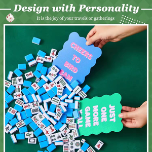 Moderno juego de 10 piezas de máquina mezcladora de Mahjong con cartas de PVC gruesas en forma de abanico, accesorios de juego, cartas para mezclar Mahjong - Product Image 5