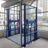 Petit élévateur hydraulique de fret, plateforme de levage verticale pour marchandises, capacité de charge de 1000 kg à 5000 kg