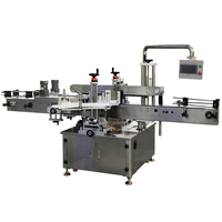 Étiqueteuse automatique haute vitesse double face pour bouteilles plates, idéale pour les liquides, les détergents, les parfums et les boissons