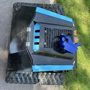 Remote Control Rotary Zero Turn Lawn Mower Automatic Robot Lawnmower Crawler Grass Cutting <b>Machine</b> Factory Price - Product Image 2