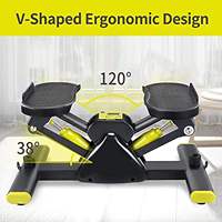 Mini Stepper Domestique, Équipement de Fitness LCD, Machine d'Aérobic Twist, Appareil d'Exercice des Jambes pour l'Escalade, Aide à la Perte de Poids