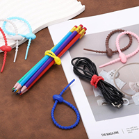 Attache-câble en silicone réutilisable, serre-câble torsadé pour la maison, le bureau, la cuisine, les sacs alimentaires, les fils, clip de sac réglable
