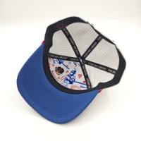 Gorras Trucker Personalizadas de Alta Calidad con Parche de Goma Perforado con Láser, Gorra de Golf Impermeable de 5 Paneles con Cierre a Presión y Cuerda