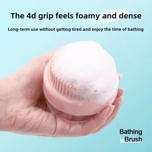 Gran oferta, suministros para mascotas, cepillo de baño para perros, champú para mascotas, cachorro de silicona, cepillo de ducha para perros de masaje TPR suave con dispensador de jabón - Product Image 3