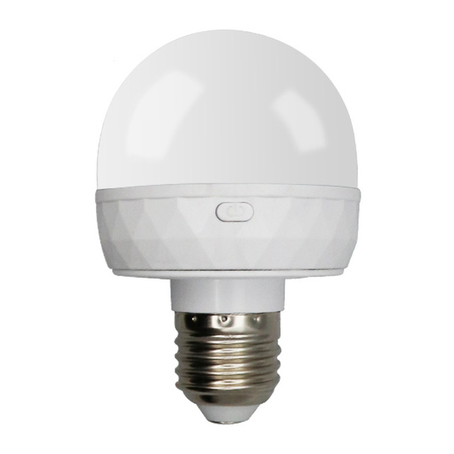 Type-C Charging LED RGB Bulb with Remote Control and Magnetic Function Rechargeable Bulb Dimming Control Timer-enabled