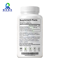Capsules de graines de fenugrec végétaliennes non-OGM à base de plantes pour le soutien métabolique quotidien, fabriquées en usine OEM