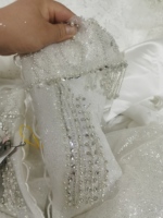 Robes de mariée bohèmes magnifiques 2024 avec des glands de perles et des cristaux scintillants, robes de mariée brillantes à longue traîne, robes de mariée gothiques vintage
