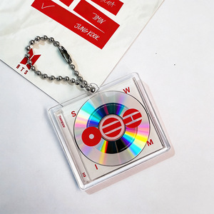 Wholesale Custom Cartoon <b>Anime</b> UV Printed Plastic Acrylic <b>Keychain</b> with Vinyl Record Design Irregular Shape Pendant Decoration - Product Image 2