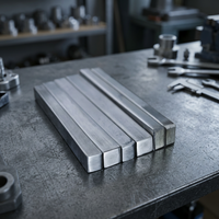 Barres carrées en acier inoxydable 304L de qualité supérieure, tiges métalliques de qualité industrielle pour l'ingénierie, la fabrication, la construction et