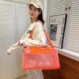 Sac de sport de voyage écologique personnalisé en gros avec logo, sac de sport vintage portable avec matériaux en nylon PVC pour le rangement des articles de sport - Product Image 4