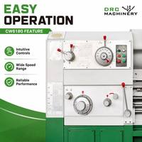 Tour horizontal robuste CW6180-3000 à commande manuelle, 4 porte-outils, 2 axes