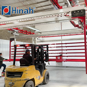 Metal And Steel Firefighting Pipes Automatic Powder Coating Paint System Line With Power And Free Conveyor System