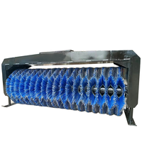 Balayeuse à neige rotative hydraulique pour mini-excavatrice et chargeuse compacte, idéale pour le nettoyage hivernal des trottoirs et routes