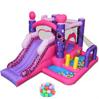 Toboggan gonflable commercial personnalisé pour enfants, château gonflable en PVC pour parc, toboggan animalier à vendre