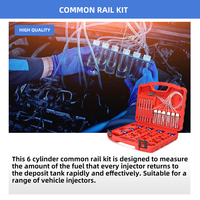 Venta al por mayor Common Rail Cilindro de diagnóstico Herramienta de prueba Inyector diésel Probador de flujo Medidor de derrame Kit Analizador de motor tipo