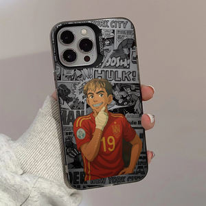 นักฟุตบอลอนิเมะ # <span class=keywords><strong>เคส</strong></span>โทรศัพท์ TPU แบบ DIY 19 แบบ พร้อมการพ่นสี UV ป้องกันแรงกระแทกและป้องกันรอยนิ้วมือ สำหรับ 17/16/15/<span class=keywords><strong>14</strong></span> Pro Max - Product Image 3