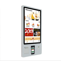Kiosco de Autoservicio con Pantalla Táctil Capacitiva de 32 Pulgadas, Terminal de Pago para Restaurantes, Impresora Integrada de 80 mm, Sistema Operativo Windows