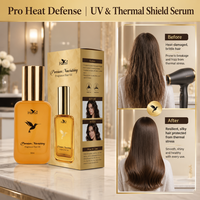Aceite Reparador Orgánico para Cabello Rizado - Sérum Control Frizz con Mezcla de Argán, Sin Textura Grasa o Acuosa, Protección Térmica para Cabello Seco y Encrespado