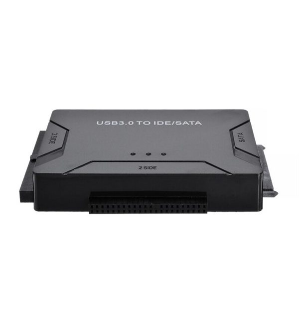 USB 3.0 to SATA IDE ATA Data Converter 3 in 1 for PC Laptop 2.5" 3.5" HDD Black EU/US Power Adapter Set