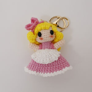 Portachiavi fatti a mano in maglia <span class=keywords><strong>di</strong></span> peluche giocattoli portachiavi fatti a mano alla moda all'uncinetto - Product Image 3