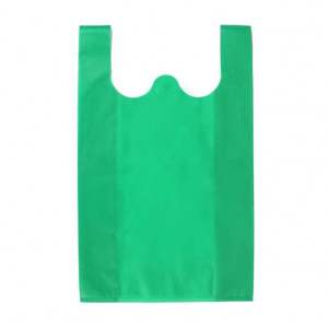 ถุงช้อปปิ้งผ้าสปันบอนด์สีส้มแบบกำหนดเอง ถุงเสื้อยืด และถุงผ้าสำหรับใส่ของชำ - Product Image 2