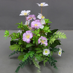 Bouquet de roses en soie artificielle à tige unique réaliste Faux fleur de lotus pour la fête de mariage Home Office Christmas Decor Hotel Decor - Product Image 3