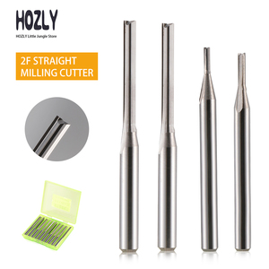 Hozly Two Flute Straight Router Bit Two-flutes Straight <strong>End</strong> <strong>Mill</strong> <strong>For</strong> Cutting Odm Oem <strong>For</strong> <strong>Copper</strong> Alloy Steel Milling - Product Image 2