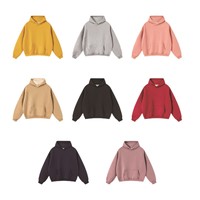 Sweat à capuche zippé en molleton bouclé de coton et élasthanne épais, thermique, coupe oversize, avec logo personnalisé, unisexe, streetwear d'hiver, ODM