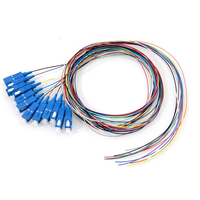 Pigtails de distribution de fibre optique LC UPC 12 cœurs LSZH 0,9 mm de haute qualité à prix compétitif