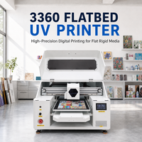 UV Flatbed Printer Digitale Inkjet Drukmachine voor Glas Acryl Metaal Hout Telefoonhoesje met 3PCS I3200-U1 Printkoppen