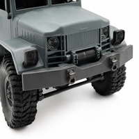 Camion de transport militaire RC à 6 roues, télécommande 2.4G, prêt à l'emploi, jouet électrique avec chargeur pour enfants, cadeau - Niveau expert en métal