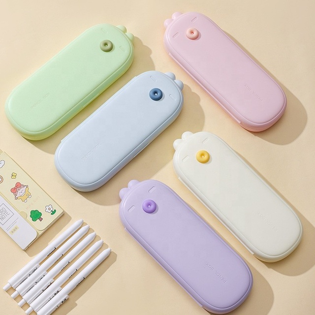 New-Style Pencil Case, Primary School Students' Pencil Case, Minimalist & Cute Large-Capacity Plastic Pencil Case/Pencil Pouch