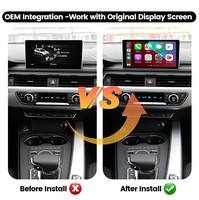 Interface sans fil CarPlay et Android Auto pour Audi 2014-2021 B9 8.3'' Navigation Android Auto Mirror Link Airplay