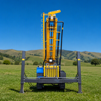 Foreuse de puits d'eau pour le forage de puits de village, machine de forage diesel, profondeur 300 mètres