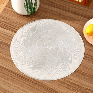 Sets de table ronds en <span class=keywords><strong>vinyle</strong></span> antidérapant Sets de table lavables en <span class=keywords><strong>vinyle</strong></span> pour table à manger <span class=keywords><strong>Tapis</strong></span> de table durables en PVC - Product Image 6