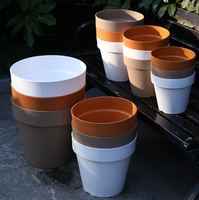 Jardinières et pots de fleurs en plastique de conception nordique moderne Pots de semis de pépinière de jardin extérieur/intérieur épais et durables multicolores