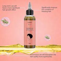 Huile capillaire à la menthe et au romarin 100% naturelle d'usine Huile de romarin Huile capillaire naturelle à base de plantes Sérum de croissance capillaire biologique Huile de croissance capillaire biologique avec feuilles
