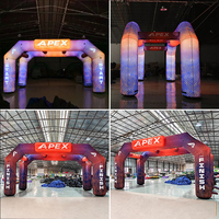 Arche gonflable personnalisée pour compétitions sportives, événements publicitaires et promotion de camping avec affichage du logo