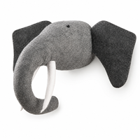 Juego de Decoración de Pared con Cabezas de Animales de Fieltro Hechas a Mano, Decoración Colgante 3D para Cuarto de Niños