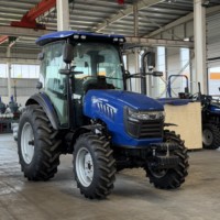 Tracteur agricole YTO Enginel 90HP 4 roues motrices, tracteur agricole multifonctionnel équipé pour l'agriculture