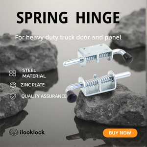 Perno de puerta con bisagra de resorte de acero al carbono de alta resistencia para remolque de camión, apertura de 180 grados, 4 mm de grosor, fácil instalación, moderno - Product Image 2
