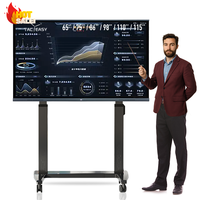 Tableau interactif intelligent Android 16 EDLA de 55/65/75 pouces pour l'enseignement scolaire avec tableau blanc IA - Projet Tender