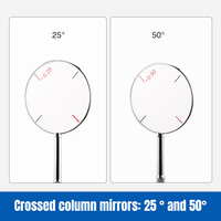 Wholesale Optical Cross Cylinder Mirrors 25/50 Degrees Metal Rim Optical Instruments Ophthalmic Lens Tool