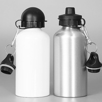 Bouteilles en aluminium à paroi simple blanches de 400 ml, 600 ml, 750 ml, réutilisables, écologiques, avec logo personnalisé, cadeau promotionnel 2026