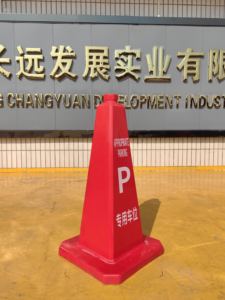 مخروط بلاستيكي عالي الجودة من بولي كلوريد الفينيل عاكس برتقالي صلب 28 \ "HDPE معدّل - Product Image 6